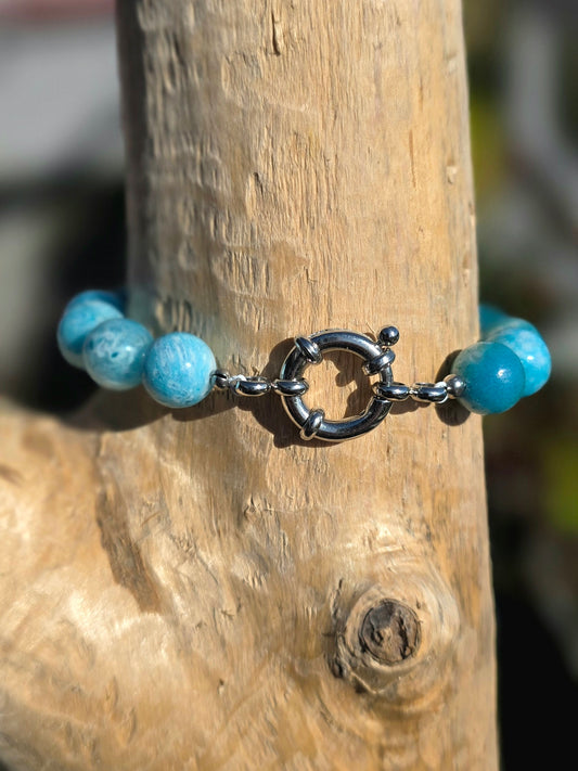 Bracelet Communication - Hémimorphite 10mm