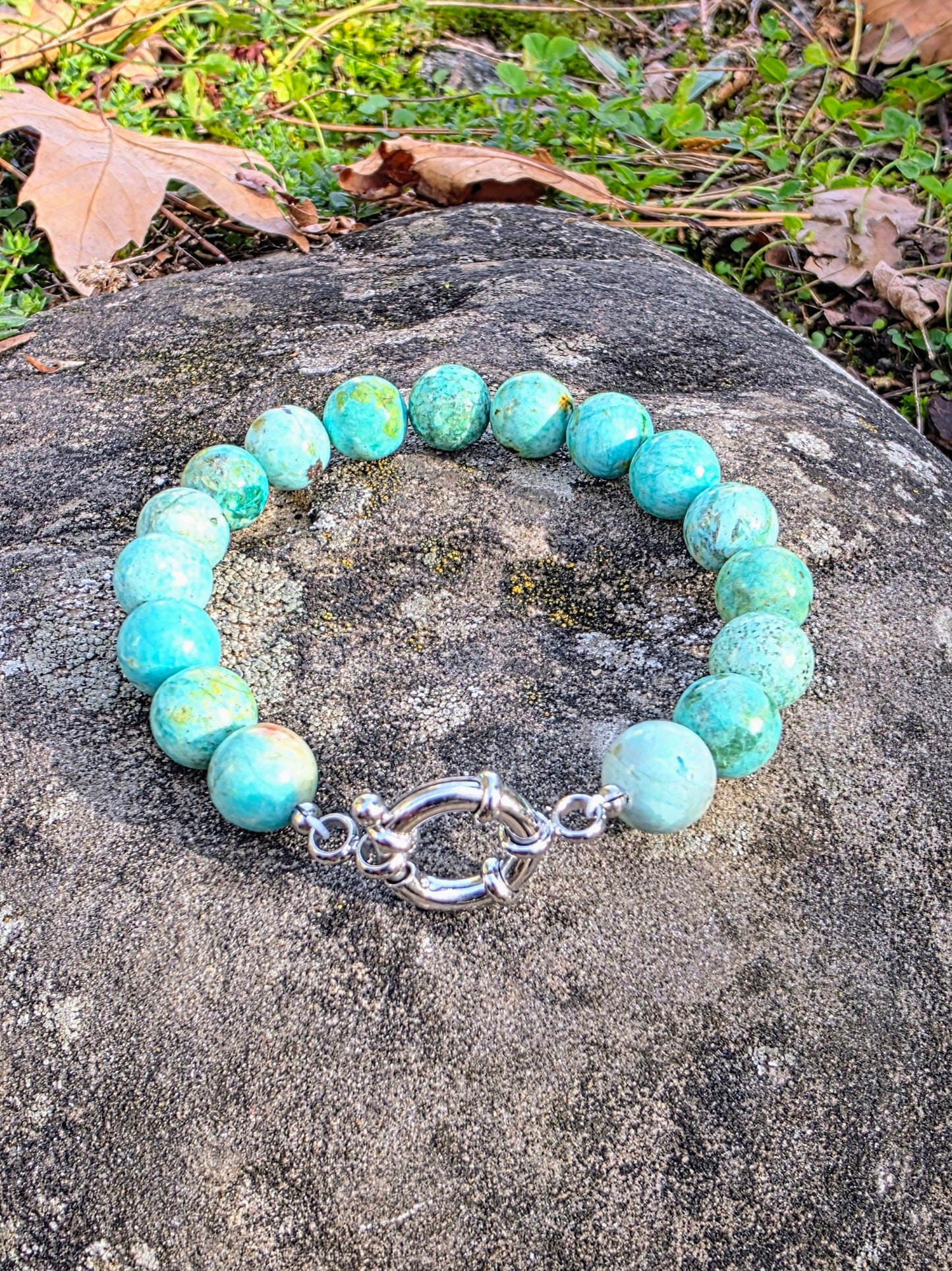 Bracelet Sagesse - Turquoise du Pérou 8mm