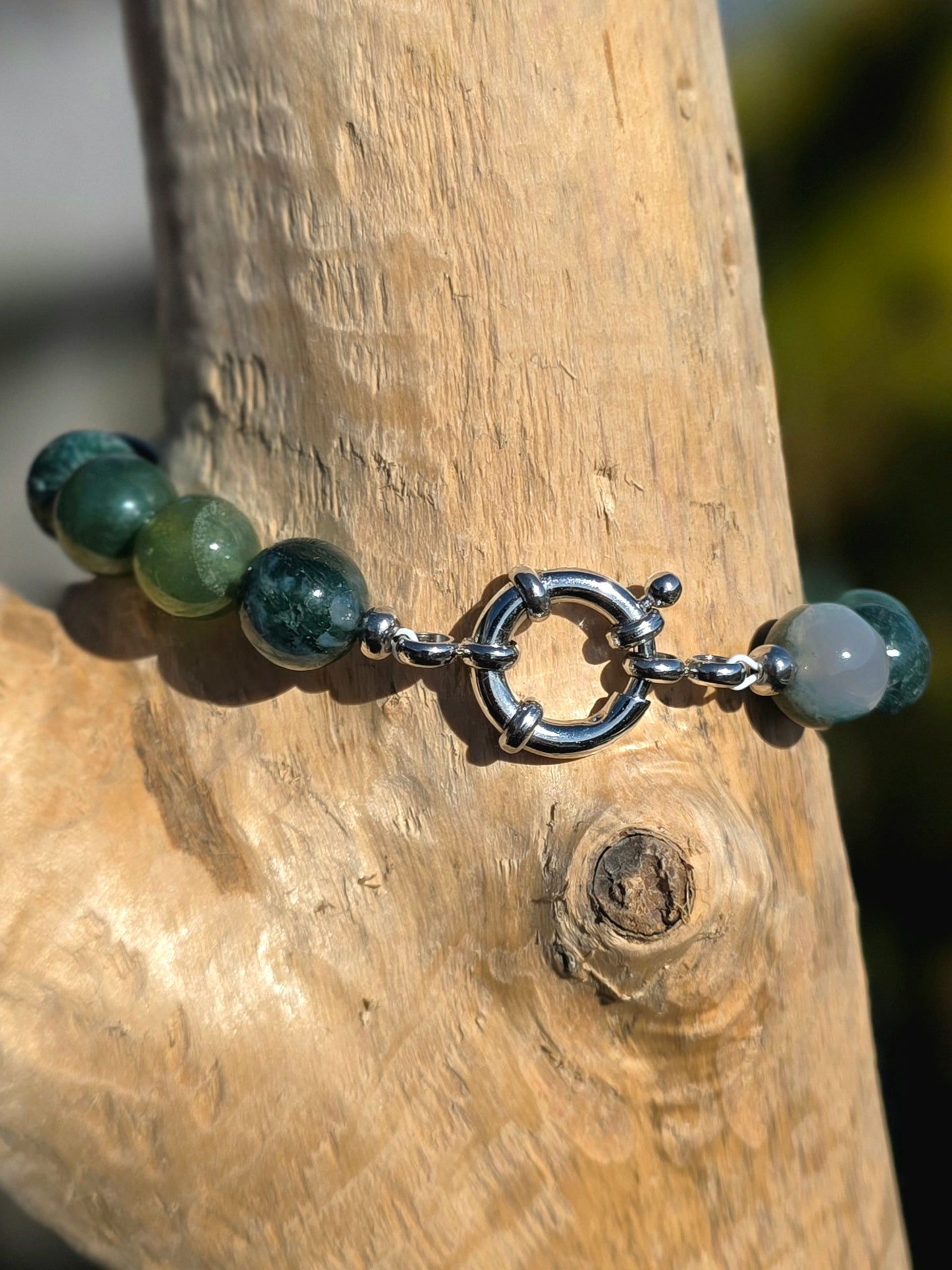 Bracelet Douceur - Agate Mousse 10mm