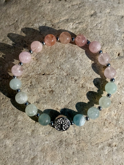 Bracelet Douceur - Morganite 8mm