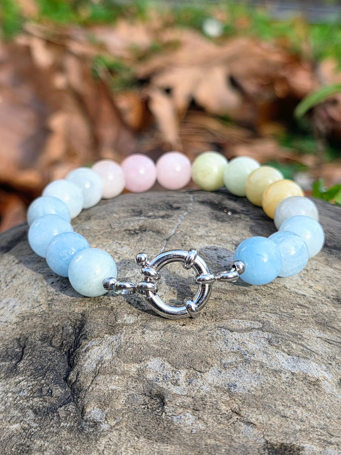 Bracelet Tendresse - Morganite 10mm