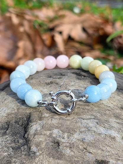 Bracelet Tendresse - Morganite 10mm