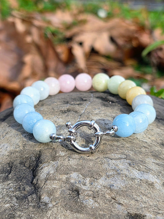 Bracelet Tendresse - Morganite 10mm