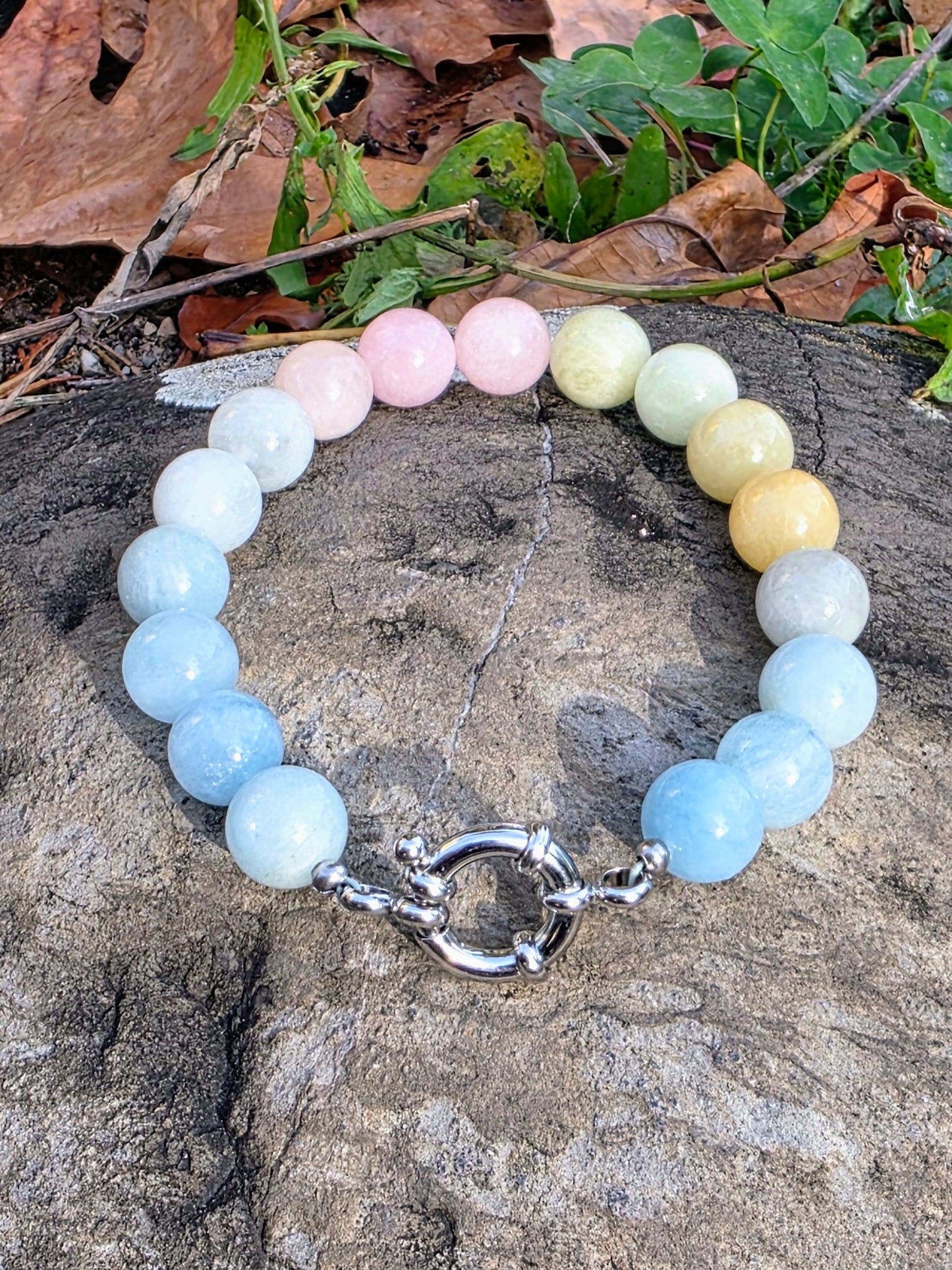 Bracelet Tendresse - Morganite 10mm