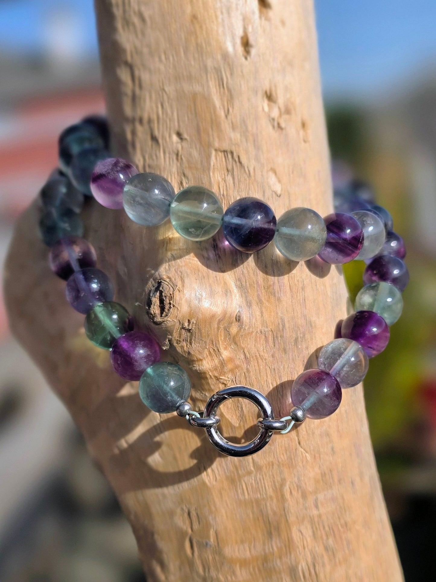 Collier Concentration - Fluorite 10mm