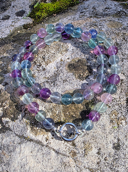 Collier Concentration - Fluorite 8mm