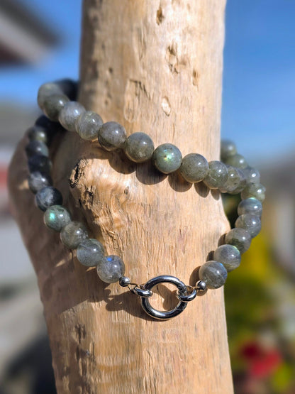 Collier Transformation - Labradorite 8mm