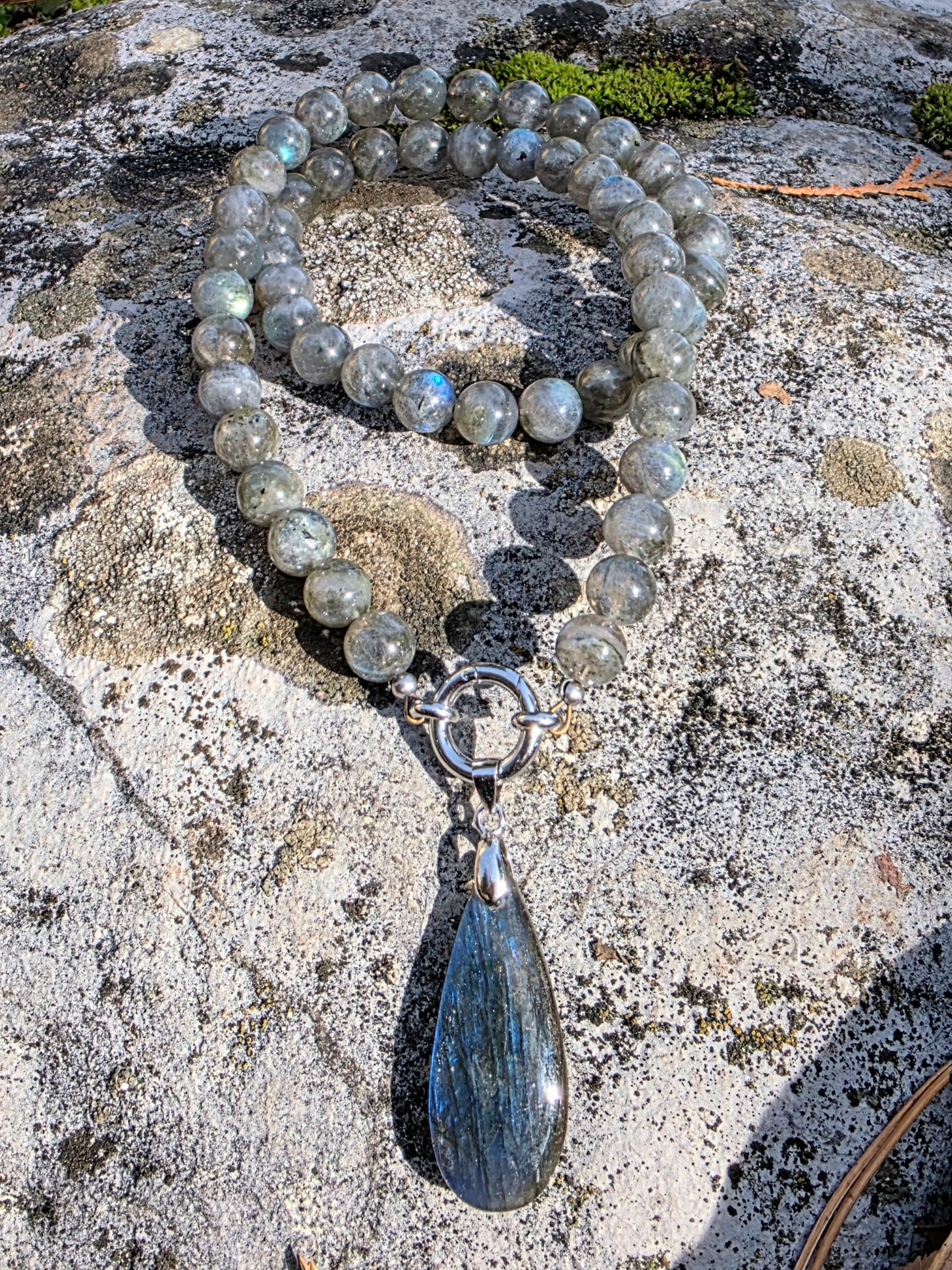 Collier Transformation - Labradorite 8mm