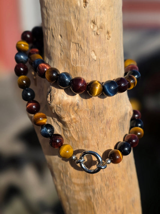 Collier Protection - Triple Oeils 8mm