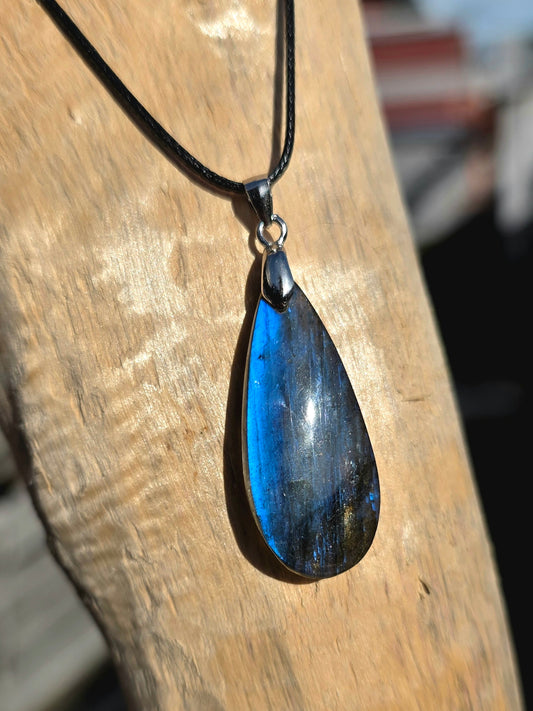Pendentif Intuition -  Labradorite Goutte