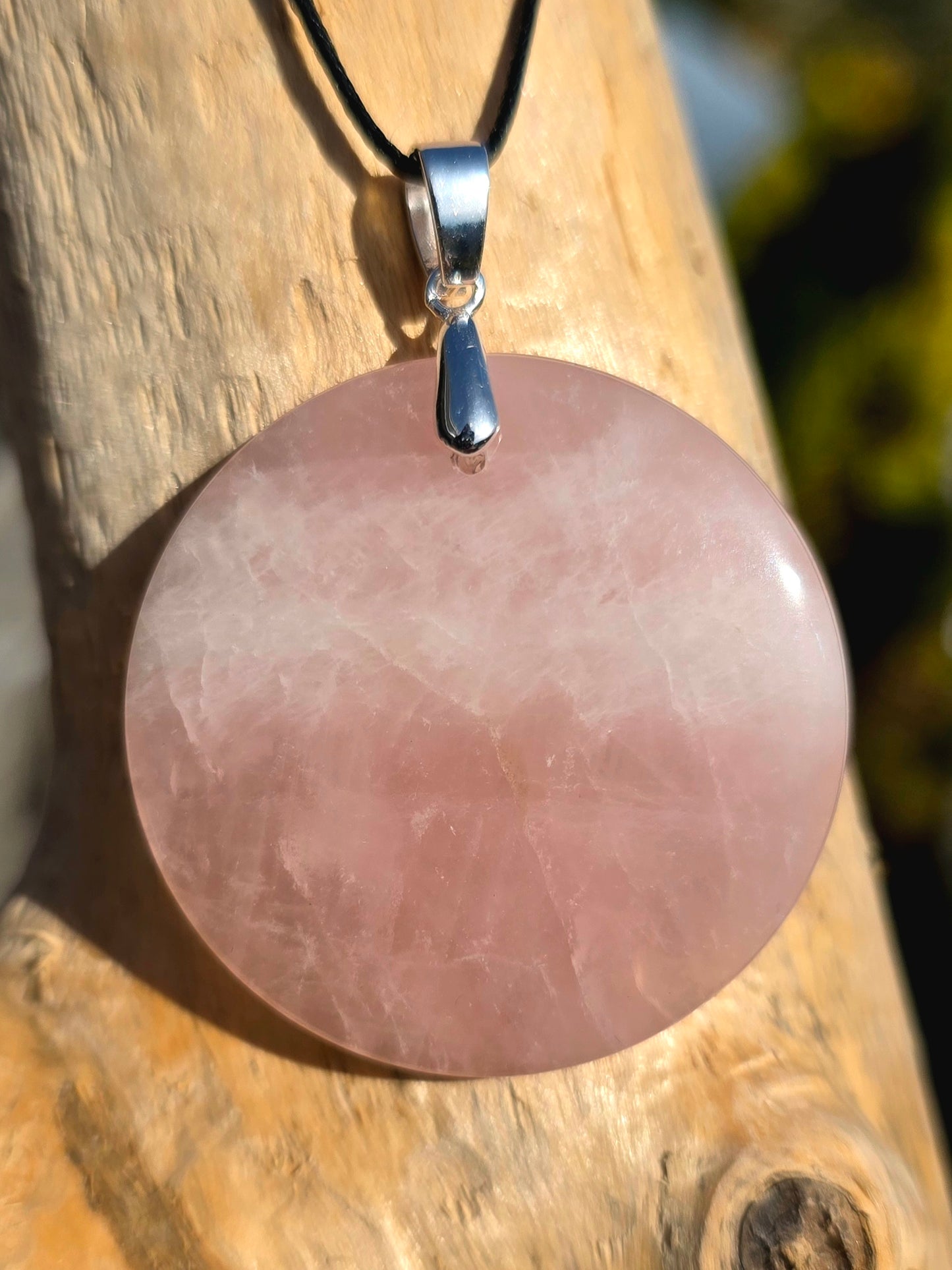 Pendentif Tendresse - Quartz Rose
