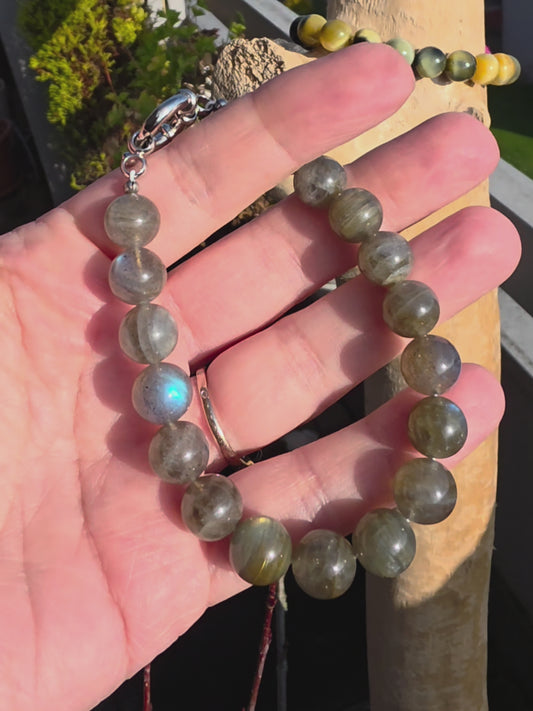 Bracelet Transformation - Labradorite 10mm